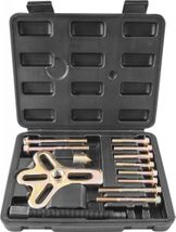 Съемник многофункциональный с болтовыми захватами в наборе, диапазон захватов 30-120 мм, 13 предметов