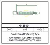 Направляющая тормозного суппорта | перед |