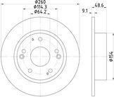 Диск тормозной | зад |
