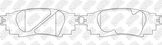 Колодки тормозные дисковые | зад |