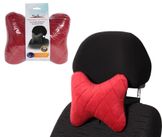 Подушка-косточка на подгол. Алькантара, 1 шт., красная