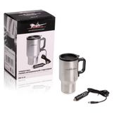 Термокружка (чайник автомобильный) с подогревом, нержавейка/пластик, 450 мл, 12v/24w