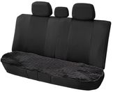 Накидка из искусственного меха, черная с коротким ворсом, на заднее сидение, 1 шт.