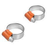 Хомуты 16-25/11,7 мм, червячные, усиленные, W1 (оцинк.), комплект 2 шт.