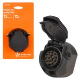 Розетка фаркопа 13 контактов евро пластик