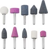 Универсальные профильные шлифовальные насадки в наборе, o 6 мм, 10 предметов