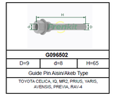Направляющая тормозного суппорта | перед |