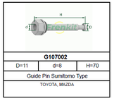 Направляющая тормозного суппорта | перед |