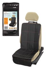 Накидка защ. под детское автокресло (108*46 см) со спинкой, с карманом, полиэстер, черн.