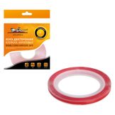 Лента двусторонняя клейкая (скотч), 6 мм*3 м, акриловая, прозрачная