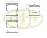 Колодки тормозные дисковые | перед |