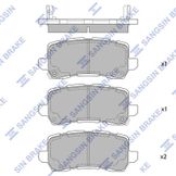 Колодки тормозные acura MDX 17- зад. 