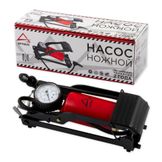 Насос воздушный ножной, одноцилиндровый 360 см 3 с манометром 0-9Атм и шлангом l=60 см