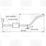 Глушитель для а/м Renault Sandero (07-) доп. (резонатор) (алюм. сталь)