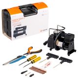 Компрессор tornado s с компл. инстр. в кейсе (2отверт., ремкомп.б/к шин, нож, плоcкогуб.)