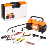 Компрессор X5 двухпоршн. с компл. инстр-та (2отверт., ремкомп.б/к шин, нож, плоcкогуб.)