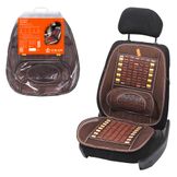 Накидка деревянная на перед. сиденье с поддержкой спины, массажная, цвет