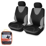 Чехлы для сидений универсал. RS-1,передние, 2 шт.(4 предм.), полиэстер, черн./сер.