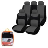 Чехлы для сидений универсал. RS-2k, передн./задн.(9 предм.), полиэстер, черн./сер.