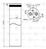Ресивер-осушитель кондиц. для а/м Logan (04-) - Luzar LCR 0960