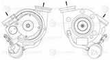 Турбокомпрессор для а/м ПАЗ Вектор Next с дв. для ямз-53423-50/53 (e-5) (тип с13-285) (с патрубком) ()