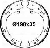 Колодки торм. для а/м Honda cr-v (02-)/cr-v (06-)/cr-v (12-) барабан. ст. торм. 198x35