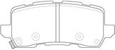Колодки тормозные дисковые | зад |