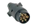 Вилка прицепа 12В 7 контактов пластик (сальник)
