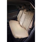 Накидка Алькантара , задняя (3 предмета), экокожа с перфорацией, бежевая