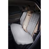 Накидка Алькантара , задняя (3 предмета), экокожа с перфорацией, серая