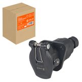 Розетка прицепа/тягача 24В abs/ebs 7 контактов пластик (гайка)