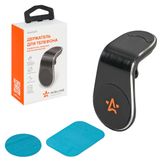 Держатель для телефона в дефлектор прищепка магнитный круглый