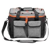 Сумка-холодильник (термосумка) pro, 18л, 34*28*19.5см, водонепр., чер./сер.