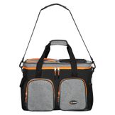 Сумка-холодильник (термосумка) pro, 36л, 44*33*25см, водонепр., чер./сер.