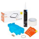 Клей для вклейки стёкол (набор: клей PU 310мл., салф.очищ.с раствор.2 шт., лезвие, скотч, струна, перчатки)
