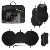 Накидка с подогревом на задн.сид. pro, 12/24в, 33Вт,встр.пульт,искусст.мех/кожа,черн.