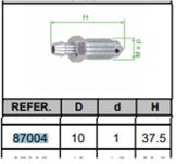 Штуцер прокачной тормозного суппорта M10x1 | перед/зад прав/лев |