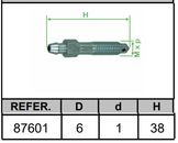 Штуцер прокачной тормозного суппорта M6x1 | перед/зад прав/лев |