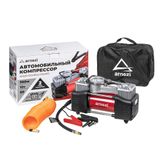 Компрессор автомобильный двухцилиндровый 10 бар, 60 л/мин, 300 Вт, ac620 double power