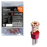 Лампa светодиодная T10 (w5w), 12/24в, 27led, Белая, обманка canbus, биполярная, металл, PRO