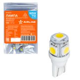 Лампa светодиодная T10 (w5w), 12в, 5led 5050, Белая