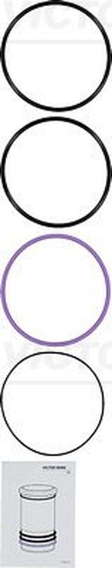 Комплект прокладок гильзы цилиндра HCV