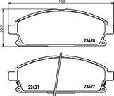 Колодки тормозные дисковые | перед |