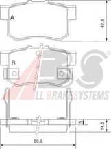 Колодки тормозные дисковые | зад |