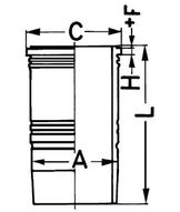 Гильза цилиндра MAN d2865/2866/2876 HCV