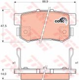 Колодки тормозные дисковые | зад |