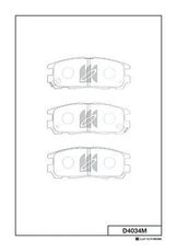 Замена d4034mh Колодки тормозные дисковые | зад |