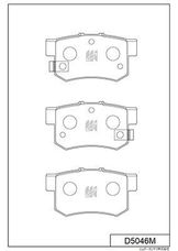 Колодки тормозные дисковые | зад |