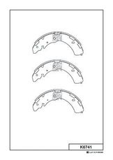 Колодки тормозные барабанные | зад |