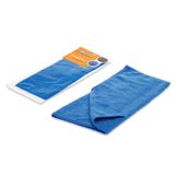 Салфетка из микрофибры двухсторонняя синяя (35*40 см)